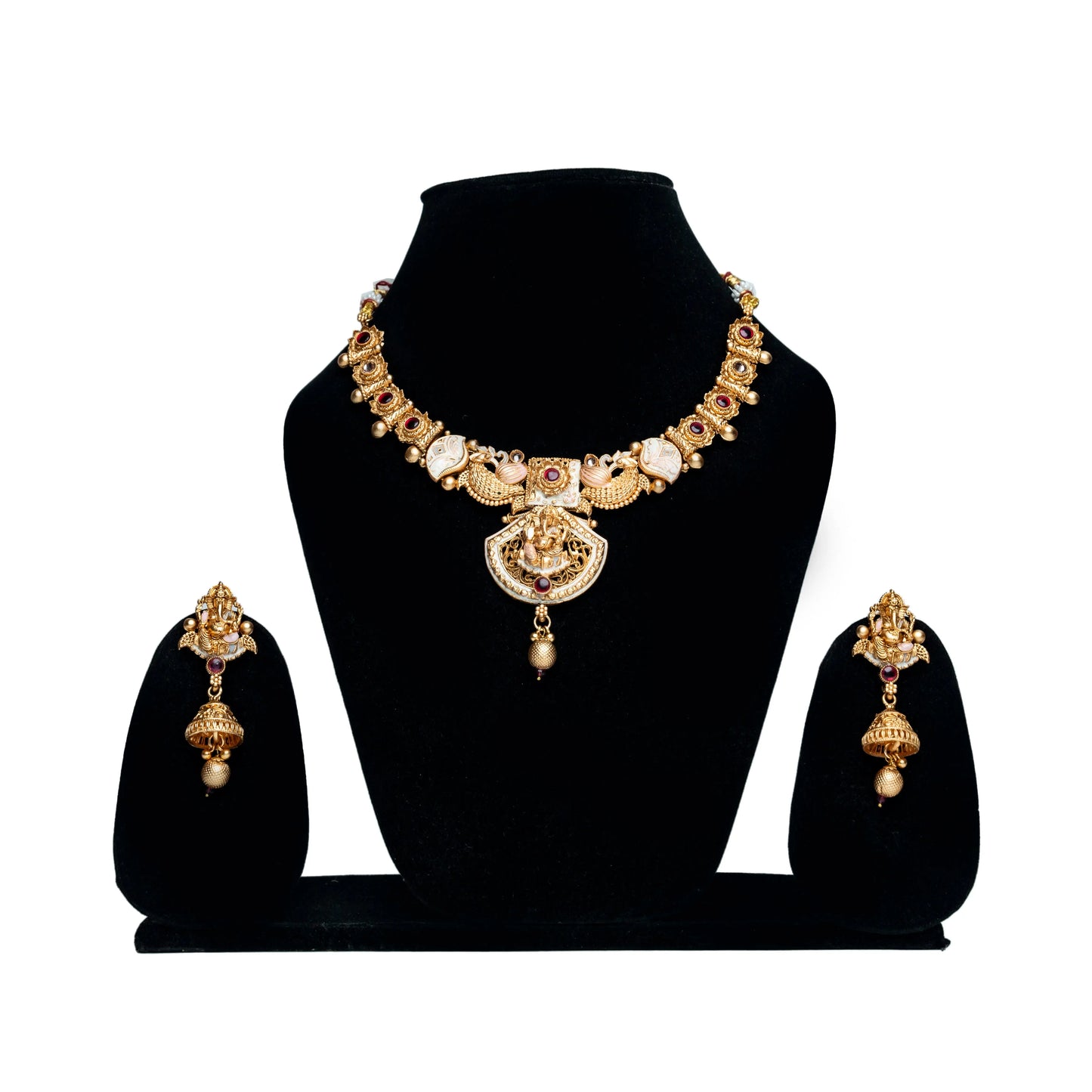 Rajwada Jewelry - Ganesh Ji Necklace