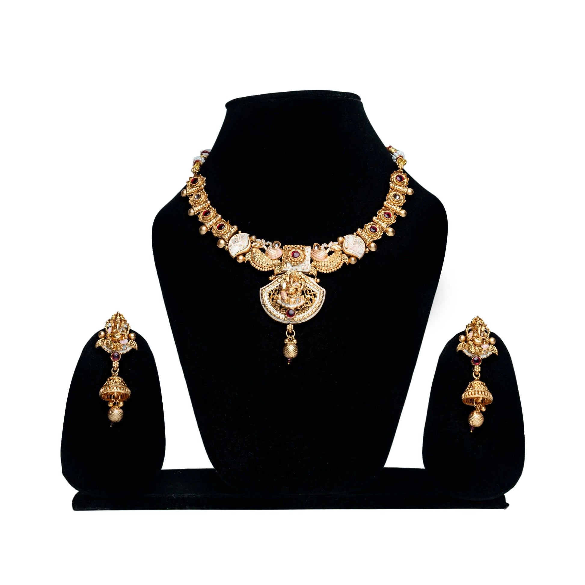Rajwada Jewelry - Ganesh Ji Necklace