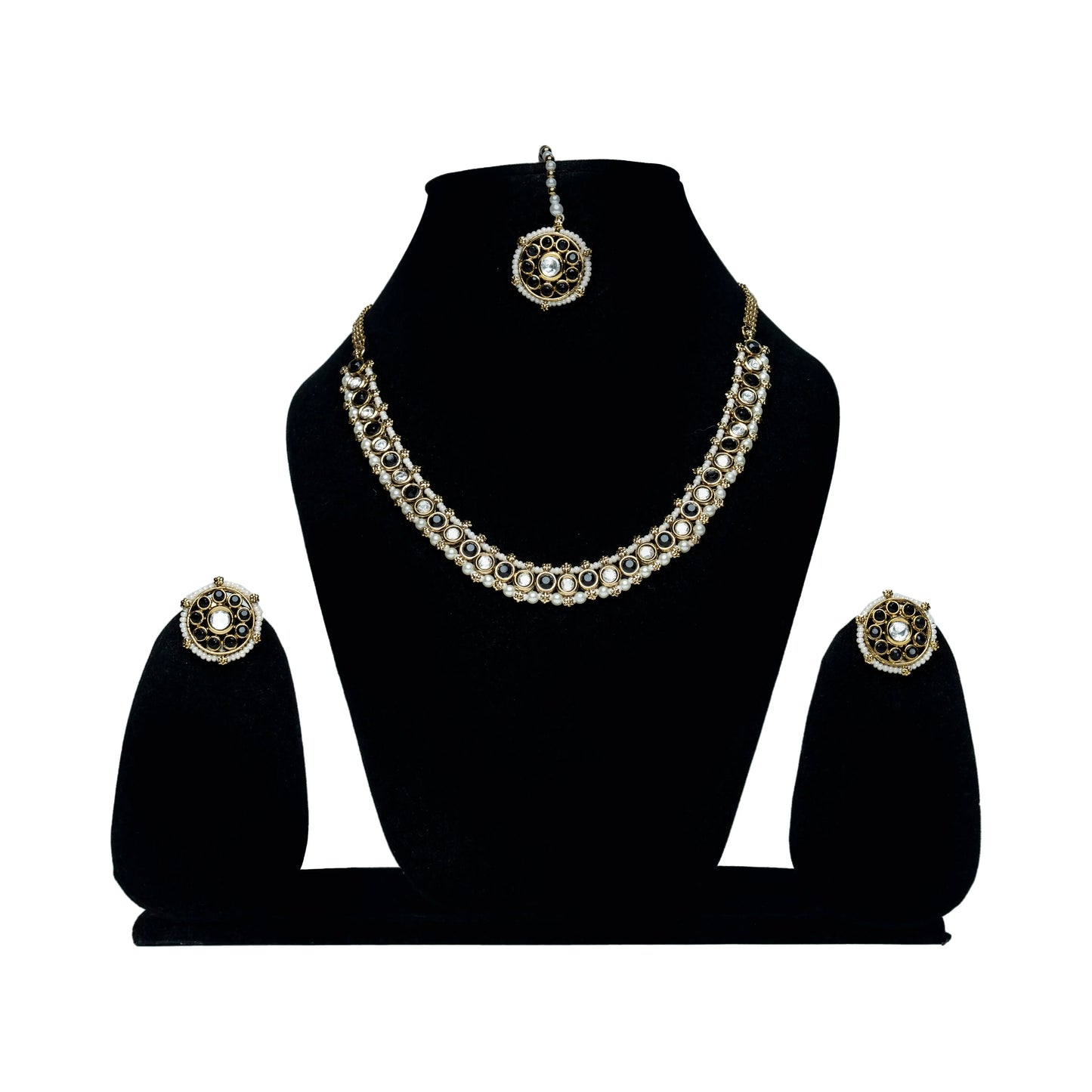 Kundan Necklace Set with Earrings