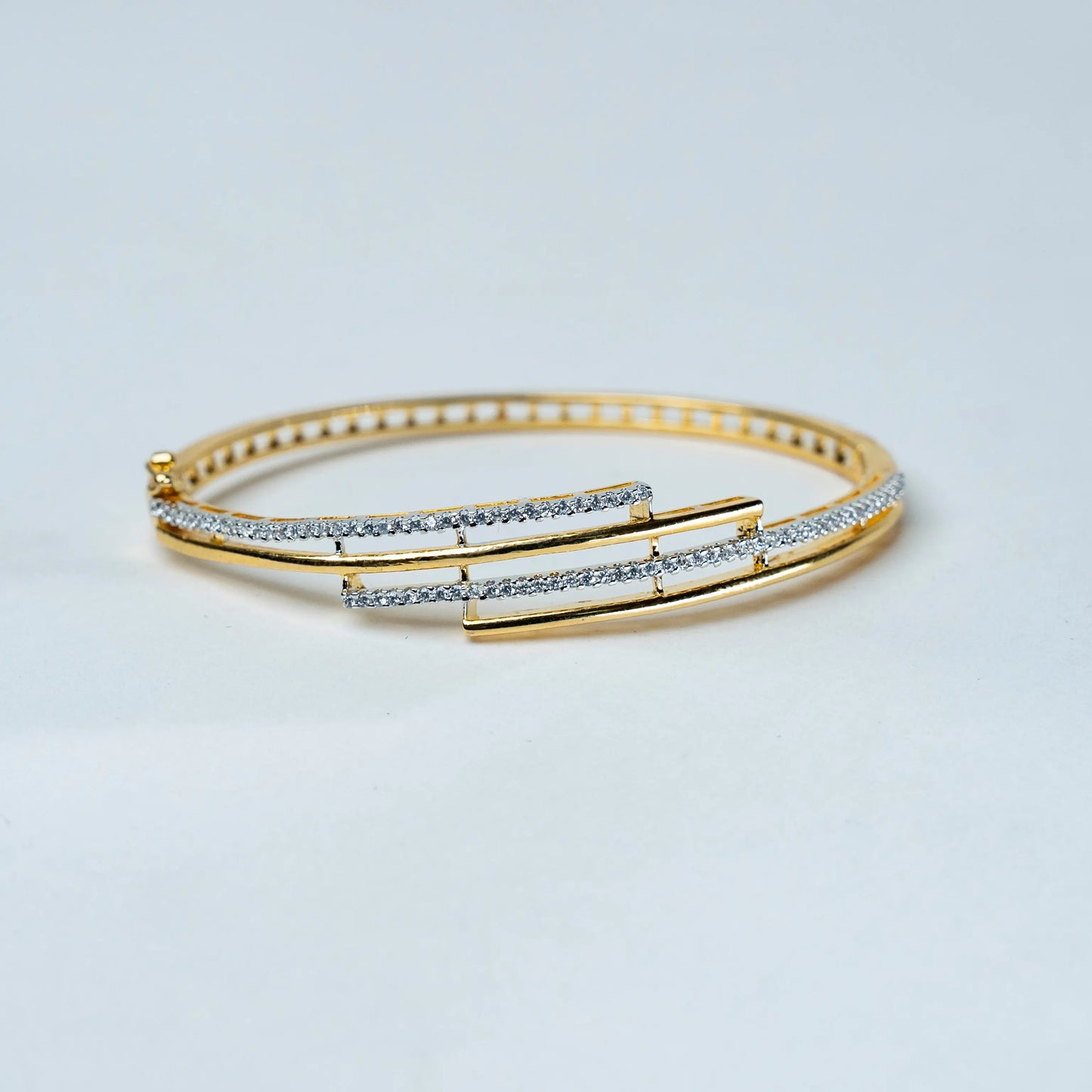 Modern Diamond Bangle Bracelet