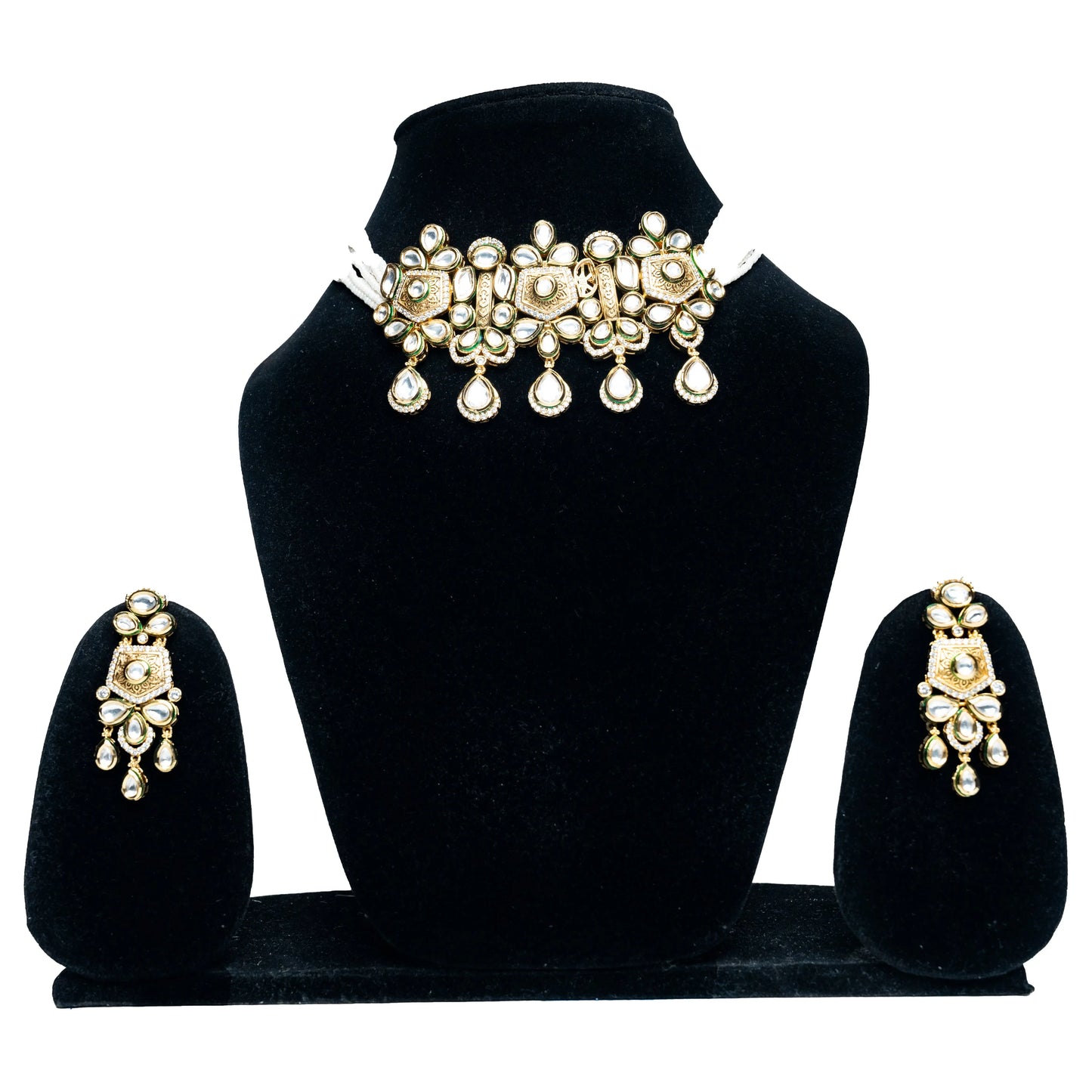 Rajwada Kundan Pearl Choker Set