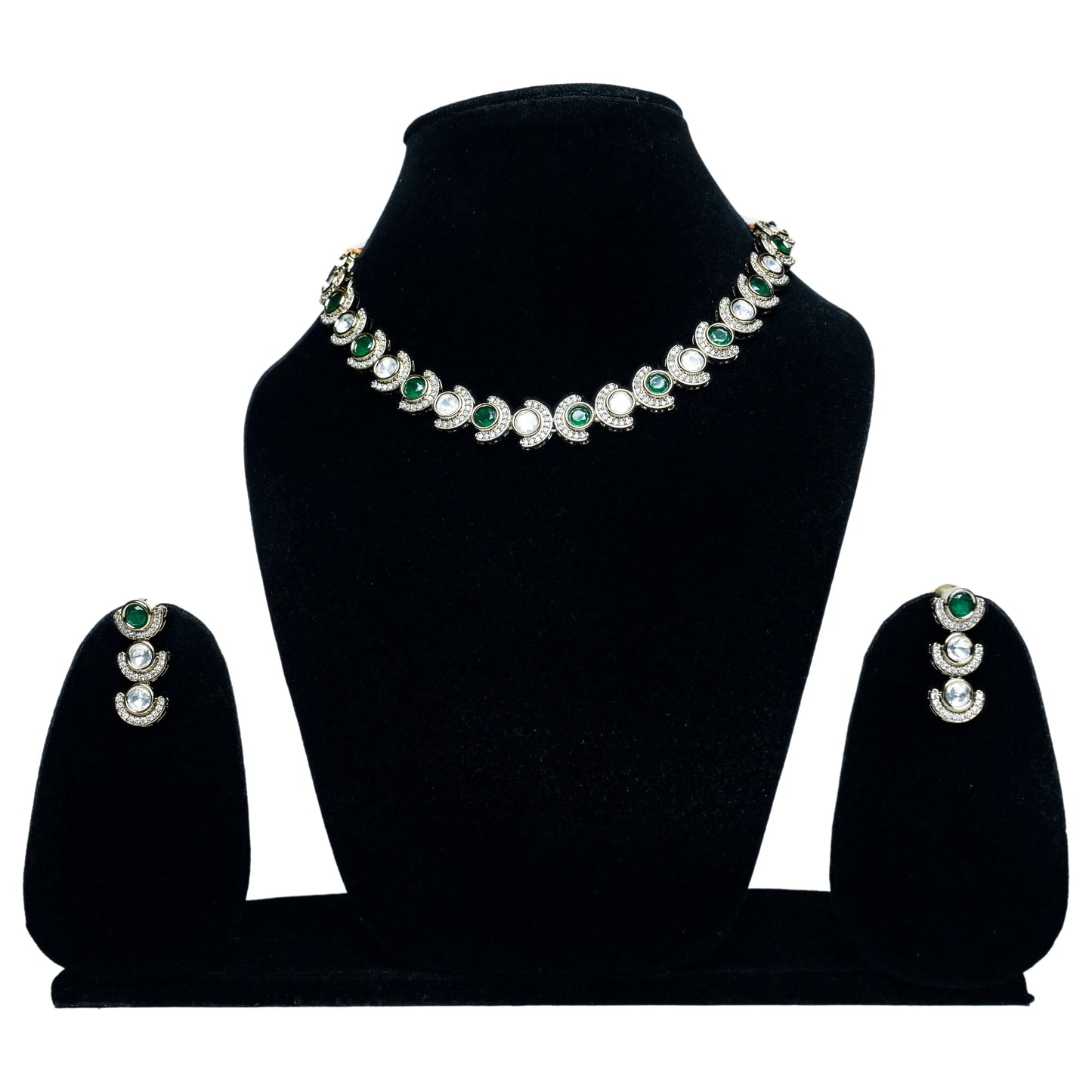 Green Kundan Necklace Set