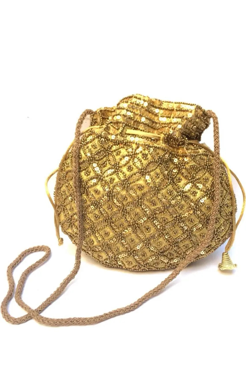 Royal Golden Potli Bag