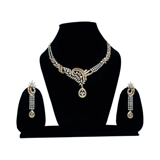 AD Golden & Silver Necklace - VERDOT