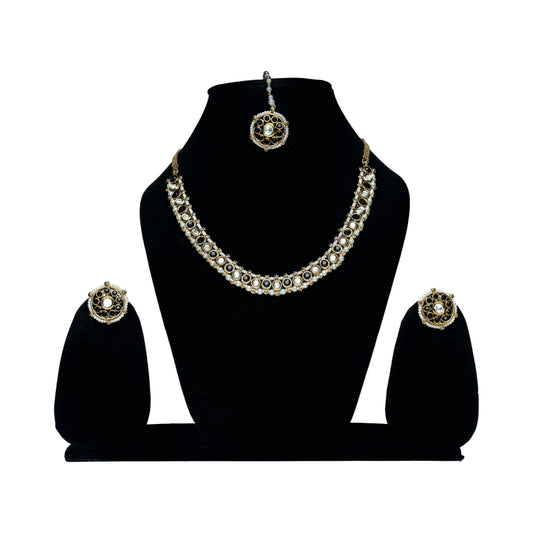 Kundan Necklace Set with Earrings