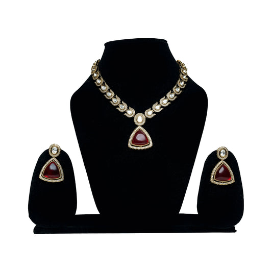 Red Kundan Necklace