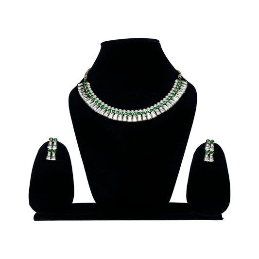 Emerald Kundan Choker Set