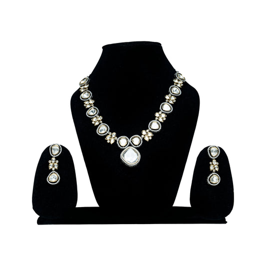 Kundan Moissanite Statement Necklace Set