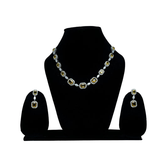 Gold-Plated Cubic Zirconia Jewellery Set