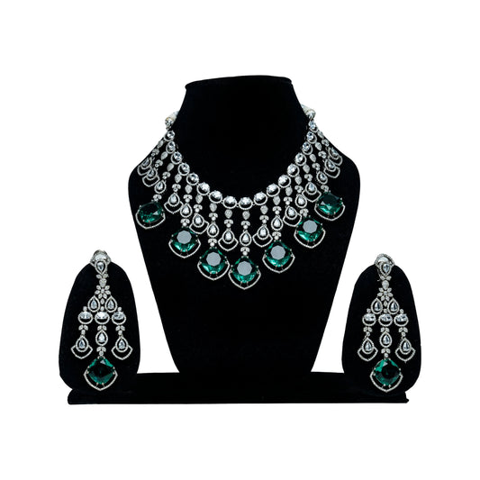 Emerald Green AD Necklace