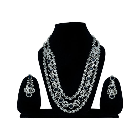 Midnight Bloom Layered Necklace Set