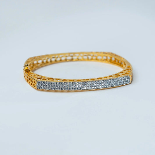 Gold Plated American Diamond Kada