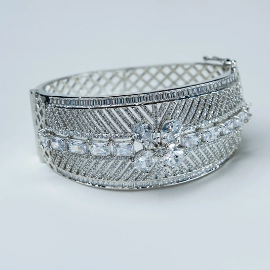 Floral Silver Bracelet