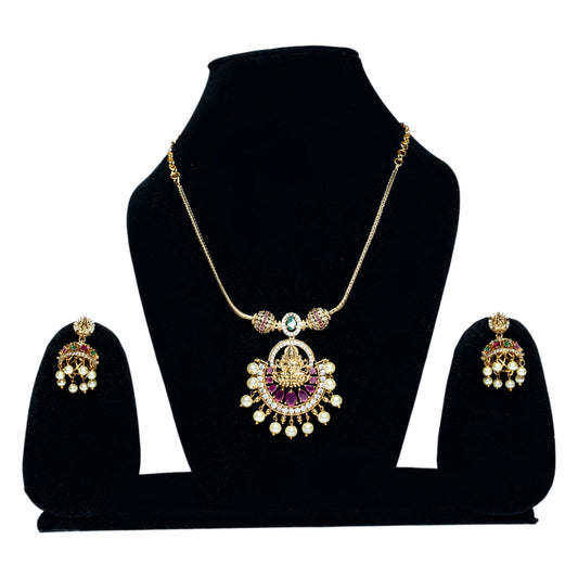 Antique  Lakshmi Temple Jewelry Set