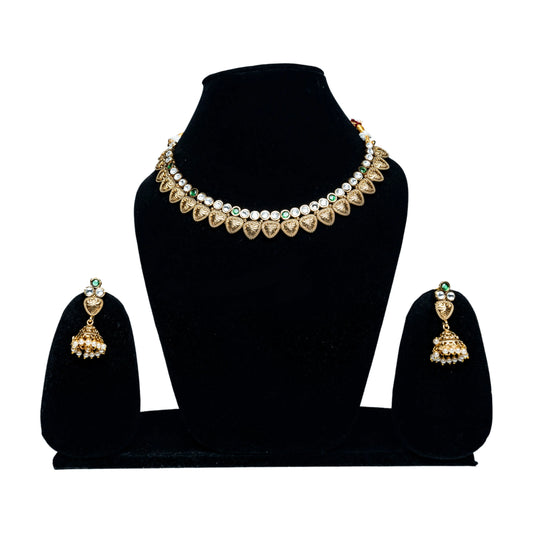 Green Stone Bridal Jewellery Set