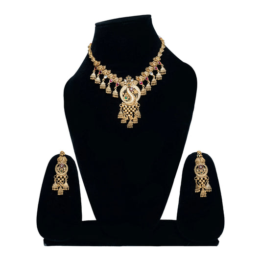 Gold Plated Traditional Antique Jewellery Set