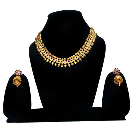 Rajwada Necklace golden set