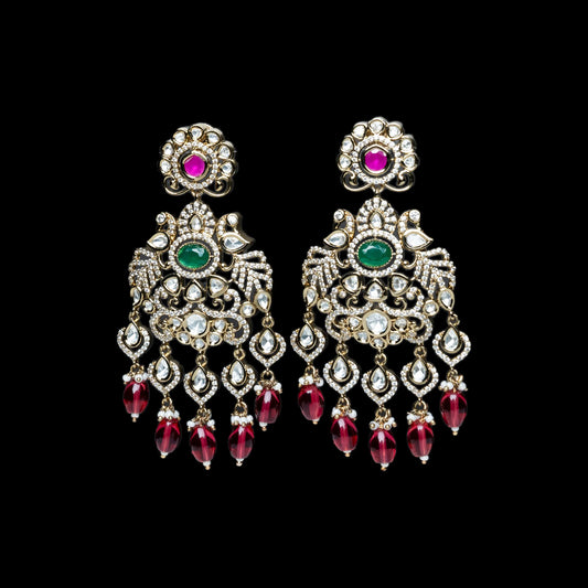 Multicolor Bridal Chandbali Design Jhumke Earrings