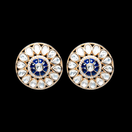 Royal Blue Kundan Tops