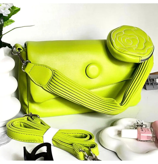 Neon Lime Crossbody Bag